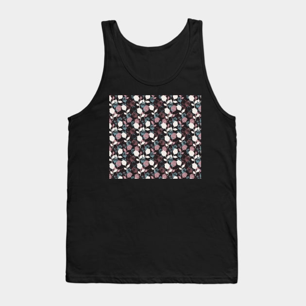 Spring vintage tulip floral garden pattern Tank Top by FlinArt